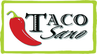 taco sano on the hip strip logo