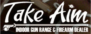 take aim indoor shooting range logo