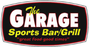 the garage sports bar/grill logo
