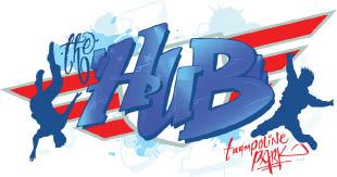 the hub trampoline park logo