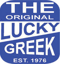 the lucky greek riverside logo