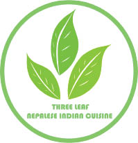 three leaf nepalese indian cuisine logo