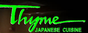 thyme japanese cuisine logo