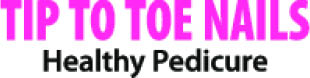 tip to toe nails healthy pedicure logo