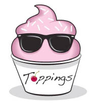 toppings frozen yogurt logo