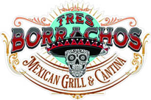 tres borrachos mexican grill & cantina logo
