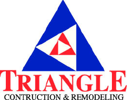 triangle construction and remodeling logo
