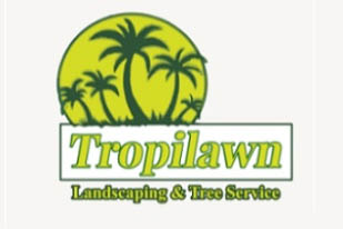 tropilawn landscaping and tree services logo