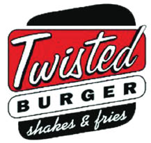 twisted burger round lake logo