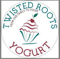 twisted roots frozen yogurt logo