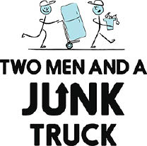 two men and a junk truck logo