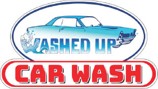 washed up car wash logo