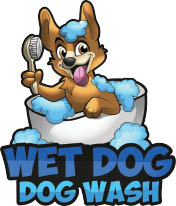 wet dog dog wash logo