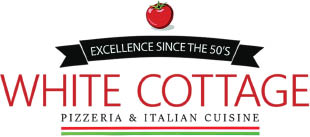 white cottage pizzeria / elgin-ne logo