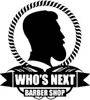 who's next barbershop (8.16) logo
