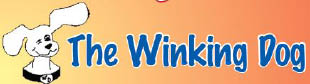 the winking dog logo