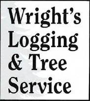 wright's logging & tree service logo