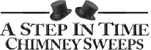 a step in time chimney sweep logo