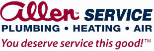 allen service plumbing, heating & air logo