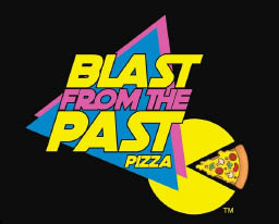 blast from the past pizza logo