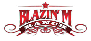 blazin' m ranch logo
