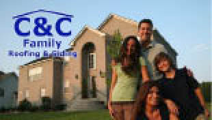 c & c family roofing logo