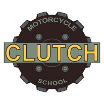 clutch motorcycle school logo
