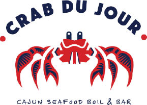 crab du jour cajun seafood & bar | greenfield logo