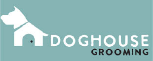 dog house grooming logo