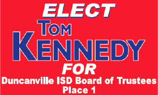 tom kennedy for duncanville school board logo