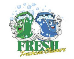 fresh trash can cleaners logo