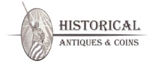 historical antiques & coins logo