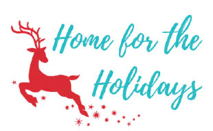 home for the holidays gift market logo