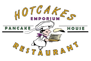 hotcakes emporium pancake house & restaurant logo