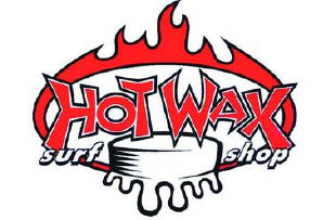 hot wax surf shop logo