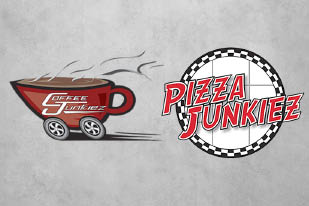 coffee junkiez pizza junkiez logo