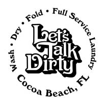 let's talk dirty laundry logo