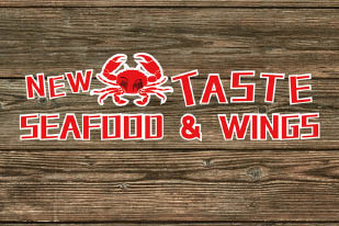 new taste seafood and wings logo
