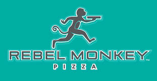 rebel monkey pizza logo