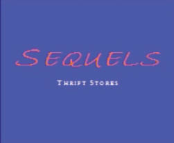 sequels thrift store logo