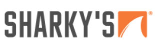 sharky's woodfired grill tarzana logo