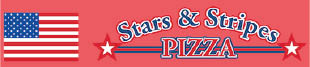 stars & stripes pizza logo