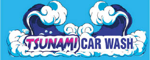 tsunami car wash logo