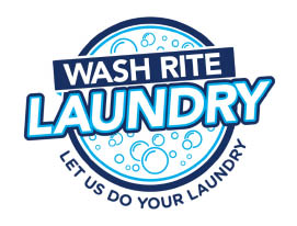wash rite laundry logo